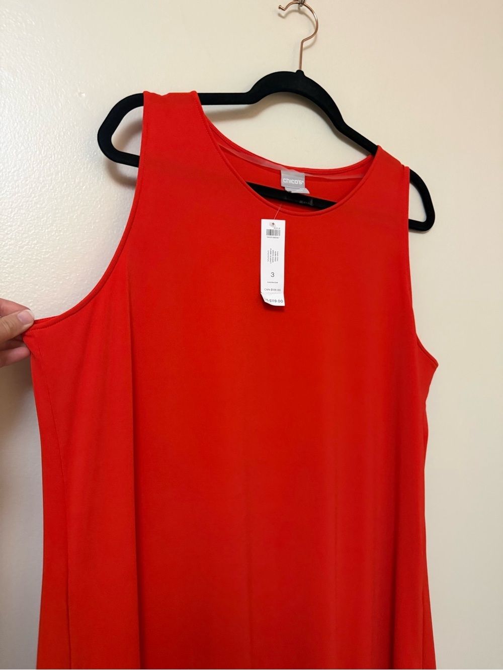 NEW Chicos Sleeveless Red Maxi Dress - Picture 11 of 11